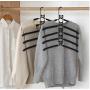2pcs Multi-Layers Clothes Hanger 5 in 1 Detachable Pants Holder Wardrobe Anti-Slip Sponge T-Shirt Jeans Rack Space Saving Organizer