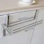 SYIDINZN Paper Towel Hanger Holder, Stainless Steel Kitchen Roll Paper Towel Holder Tissue Hanger Organizer Rack for Kitchen Under Cabinet Over Door (Large Size) SYIDINZN Paper Towel Hanger Holder, Stainless Steel Kitchen Roll Paper Towel Holder Tissue Hanger Organizer Rack for Kitchen Under Cabinet Over Door (Large Size)