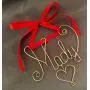 Personalized Gold or Silver Wire Name Valentines Day Gift~Wall or Door Hanger~Ornament~Any Name~2, 3, 4 Names possible~Year, Date 2019 option~Love Heart~Keepsake~The Original