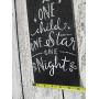Vintage look ONE CHILD ONE STAR ONE NIGHT Christmas Chalk Couture style old time font jute hanger antique style primitive style. weathered wood sign