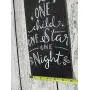 Vintage look ONE CHILD ONE STAR ONE NIGHT Christmas Chalk Couture style old time font jute hanger antique style primitive style. weathered wood sign