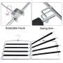 E-Smurfs Pants Hanger, Space-Saving Stainless Steel Clothes Finishing Racks,5 Layers Non-Slip Foam, Storage Pants Cowboy Maxi Scarf Tie Towel. (4 Pack) E-Smurfs Pants Hanger, Space-Saving Stainless Steel Clothes Finishing Racks,5 Layers Non-Slip Foam, Storage Pants Cowboy Maxi Scarf Tie Towel. (4 Pack)