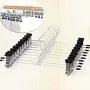 Ruior 10 Pcs Pants Hanging Rack Clothes Hanger Clip Tie Racks Ruior 10 Pcs Pants Hanging Rack Clothes Hanger Clip Tie Racks