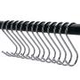 SpeedDa Black Vintage Style Wall Mounted Single Hook Hangers (B)