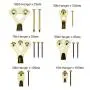 Picture Hangers, Coologin 120 Pieces Professional Photo Frame Hooks, Heavy Duty Picture Hanging Kit with Nails for Wall Mounting, Holds 10-100 lbs,Golden