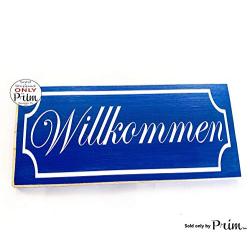 Willkommen (Choose Color) Custom Handmade German Sign Custom Welcome Wall Door Hanger Biergarten Oktoberfest Deutsch Handmade