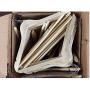 5pcs Wooden Wood Coat Hangers Clothes Garment Suit Shirt Trouser Hanger Drying Racks