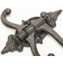 Sungmor 2-Pack Cast Iron 3-in-1 Flexible & Functional Swivel Wall Hook - Vintage Coat Hook Garden Planter Hanger - Heavy Duty Solid Metal Swing Hook - Clothes Hats Towels Bags Pots Tools Hanger