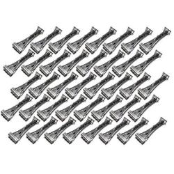 Quick Screw 6" inch Aluminum Hidden Rain Gutter Bracket Hook Clip Style Hangers with pre Inserted 3" Long ?" hex Head self Drilling Screw (40 Per Package)