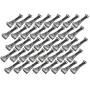 Quick Screw 6" inch Aluminum Hidden Rain Gutter Bracket Hook Clip Style Hangers with pre Inserted 3" Long ?" hex Head self Drilling Screw (40 Per Package)