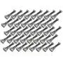 Quick Screw 6" inch Aluminum Hidden Rain Gutter Bracket Hook Clip Style Hangers with pre Inserted 3" Long ?" hex Head self Drilling Screw (40 Per Package) Quick Screw 6" inch Aluminum Hidden Rain Gutter Bracket Hook Clip Style Hangers with pre Inserted 3" Long ?" hex Head self Drilling Screw (40 Per Package)