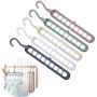 Anntool Space Saving Clothes Hangers Organizer Smart Closet Cascading Hanger 9 Slots Pack of 5 Innovative Design for Shirts Pants Dresses Coats