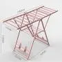 ZY clothes stand Folding stainless steel drying rack,Aluminum alloy drying rack, airfoil balcony Indoor Clothes bar, floor drying hanger