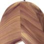 HANGERWORLD 10 Cedar Wood 17.3inch Coat Clothes Garment Pants Skirt Adjustable Clip Hangers