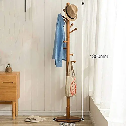 SWEET&HONEY Cloth hanger rack stand Tree hat hanger holder Free standing Solid wood coat rack Floor hanger For bedroom Living room Hall-10-hooks-C 40x180cm(16x71inch) SWEET&HONEY Cloth hanger rack stand Tree hat hanger holder Free standing Solid wood coat rack Floor hanger For bedroom Living room Hall-10-hooks-C 40x180cm(16x71inch)