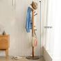 SWEET&HONEY Cloth hanger rack stand Tree hat hanger holder Free standing Solid wood coat rack Floor hanger For bedroom Living room Hall-10-hooks-C 40x180cm(16x71inch)