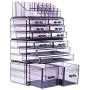 Readaeer Makeup Cosmetics Organizer Storage Display Boxes with 12 Drawers (Purple) Readaeer Makeup Cosmetics Organizer Storage Display Boxes with 12 Drawers (Purple)