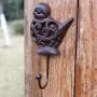 OwMell Set of 2 Owl and Bird Cast Iron Wall Hanger Hooks Rack, Vintage Rustic Decorative Wall Mounted Coat Hook Metal Clothes Hanger OwMell Set of 2 Owl and Bird Cast Iron Wall Hanger Hooks Rack, Vintage Rustic Decorative Wall Mounted Coat Hook Metal Clothes Hanger