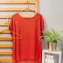 HANGERWORLD 10 Orange 16inch Plastic All Purpose Coat Clothes Garment Pant Skirt Bar Hangers Loop Hooks HANGERWORLD 10 Orange 16inch Plastic All Purpose Coat Clothes Garment Pant Skirt Bar Hangers Loop Hooks
