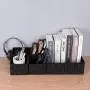 Woven Storage Boxes Cube Basket Bin Container Tote Organizer Divider for Drawer,Closet,Shelf, Dresser,Set of 4 (Black)