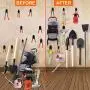 KONGDY Steel Garage Storage Utility Hooks 8Pcs Heavy Duty Ladder Wall Hangers U Hooks Rust Resistant Non-slip for Organizing Power Tools Ladders Bikes Ropes Bulk items