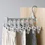 HJYPYJ 6 in 1 Foldable PP Magic Clothes Hanger??with Hooks Rotating Cascading Multi Magic Hanger?? Space Saving Non Slip Hangers?? / Gray / 5 Pcs HJYPYJ 6 in 1 Foldable PP Magic Clothes Hanger??with Hooks Rotating Cascading Multi Magic Hanger?? Space Saving Non Slip Hangers?? / Gray / 5 Pcs