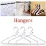 10pcs Random Color Clothes Hanger Plastic Pearl Beaded Bow Clothes Dress Coat Hangers Closet Coat Storage Organizer