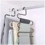 DNJKSA Metal Clothes Hanger 5 Tiers Hanger for Clothes Saves Space Clothes Storage Hanging Hanger for Pants Belt Tie Adult(2 Pieces/Lot)(Random Color) DNJKSA Metal Clothes Hanger 5 Tiers Hanger for Clothes Saves Space Clothes Storage Hanging Hanger for Pants Belt Tie Adult(2 Pieces/Lot)(Random Color)