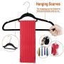 HomGarden 100 Pack Velvet Hangers Ultra Thin Non Slip Clothes Hanger Hook Swivel 360 Flocked & Durable Space Saving w/Bar for Garments, Suits, Dresses, Pants, Shirts, Coats