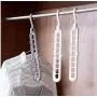10pcs Random Color 9 Holes Clothes Hanger Plastic Storage Rack Wardrobe Clothing Organizer Coat Hook 10pcs Random Color 9 Holes Clothes Hanger Plastic Storage Rack Wardrobe Clothing Organizer Coat Hook