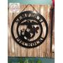 Personalized Last Name Door Hanger 24 inch ACM Metal Monogram Door Hanger Metal Last Name Sign Established Family Sign Initial Door Wreath Personalized Last Name Wall Decor Metal Decor QUICK SHIPPING