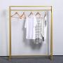 MBQQ Moden Metal Clothes Rack with Clothing Hanging Rack Organizer for Laundry Drying Rack Display Racks Garment Racks,Golden