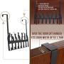 Home-X Eight Hook Over The Door Cat Hanger Rack | Heavy Duty Organizer Rack for Home, Office & Closet Storage