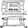 300 Lbs Heavy Duty - Adjustable Rolling Clothing Garment Rack Commercial Grade Steel Extendable Hanger Drying Organizer Chrome Finish Storage Shelf With Wheels Suitable Bedroom, Balcony, Yard Or Shopp
