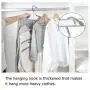 In kds Space Saver Hangers Wardrobe Clothes Closet Stainless Steel Magic Storage Organizer Random Clour 2pcs