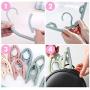 MIAOKE 24 Pcs Travel Hangers, Portable Folding Clothes Hangers for Coat, Pants, Skirt, Jackets and Dress, Foldable Clothes Drying Rack for Kids and Adults
