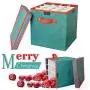 2win2buy Christmas Ornament Storage Boxes Containers Adjustable 64 Compartment Cube Organizer with Dividers Xmas Storage Chest Keeps Holiday Decorations Clean and Dry for Next Season 12x12x12 - Green 2win2buy Christmas Ornament Storage Boxes Containers Adjustable 64 Compartment Cube Organizer with Dividers Xmas Storage Chest Keeps Holiday Decorations Clean and Dry for Next Season 12x12x12 - Green