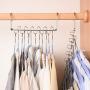 jiulonerst Multi Function Metal Clothes Hanger Rack Space Saving Closet Hook
