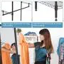 Hanging Closet Organizer and Storage Heavy Duty Clothes Rack Sturdy 3 Rod Garment Rack Large with Wire Shelving Height Adjustable Commercial Grade Metal Clothes Stand Rack for Bedroom Cloakroom,Black Hanging Closet Organizer and Storage Heavy Duty Clothes Rack Sturdy 3 Rod Garment Rack Large with Wire Shelving Height Adjustable Commercial Grade Metal Clothes Stand Rack for Bedroom Cloakroom,Black