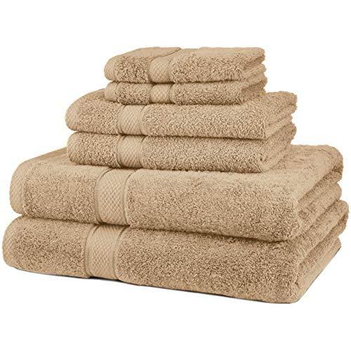 Pinzon 6 Piece Blended Egyptian Cotton Bath Towel Set - Driftwood