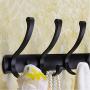 SX1560 Aluminum Alloy Punch-Free Hook Clothes Towel Hanger Wall Hanging Bathroom Bedroom Hook (Color : Black) SX1560 Aluminum Alloy Punch-Free Hook Clothes Towel Hanger Wall Hanging Bathroom Bedroom Hook (Color : Black)
