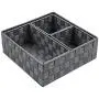 Posprica Woven Storage Boxes Cube Basket Bin Container Tote Organizer Divider for Drawer,Closet,Shelf, Dresser,Set of 4 (Grey) Posprica Woven Storage Boxes Cube Basket Bin Container Tote Organizer Divider for Drawer,Closet,Shelf, Dresser,Set of 4 (Grey)