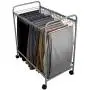 Evelots Pant/Jeans/Trouser Rolling Trolley-Closet Organizer-Come with 18 Hangers Evelots Pant/Jeans/Trouser Rolling Trolley-Closet Organizer-Come with 18 Hangers