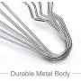 HOUSE DAY Metal Hangers Wire Hangers 40 Pack Stainless Steel Hangers Metal Coat Hangers 16.5 Inch Heavy Duty Hangers Metal