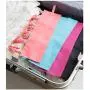 ICYANG 3Pcs Portable Travel Laundry Drying Rack Clothes Hanger Folding Bathroom Clothespin with 6 Clips for Swimwear Drying Socks, Baby Clothes, Towel, Underwear, Hat, Scarf, Gloves