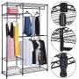 Heavens Tvcz Garment Rack Closet Steel Organizer Home Shelf Portable Clothes Hanger 48&quotx18&quotx71" for Hang Clothes Store Sweaters, Hats, Gloves, Purses Shoes Even Totes.