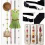 AYOPV Hanger Adjustable Over Door Straps Hanger Hat Bag Coat Clothes Rack Organizer