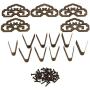 RDEXP 4.8x3cm Chinese Style Classical Painting Picture Frame Hanger Hanging Hooks CYJ020 Antique Bronze with Screws Pack of 5 RDEXP 4.8x3cm Chinese Style Classical Painting Picture Frame Hanger Hanging Hooks CYJ020 Antique Bronze with Screws Pack of 5