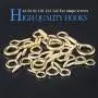 Glarks 100-Pieces 6 Size Brass Plated Lag Eyebolts Screw-in Eye Shape Screw Hooks Hanging Hooks Assortment Set Glarks 100-Pieces 6 Size Brass Plated Lag Eyebolts Screw-in Eye Shape Screw Hooks Hanging Hooks Assortment Set