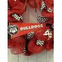 Georgia Bulldog Wreath Red Deco Mesh - FREE SHIPPING - WREATH HANGER INCLUDED